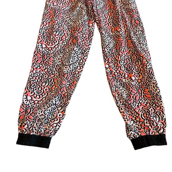 Topshop Petite Colorful Jogger Pants Boho Print Pull-On Drawstring Size 4P Women - Picture 4 of 11